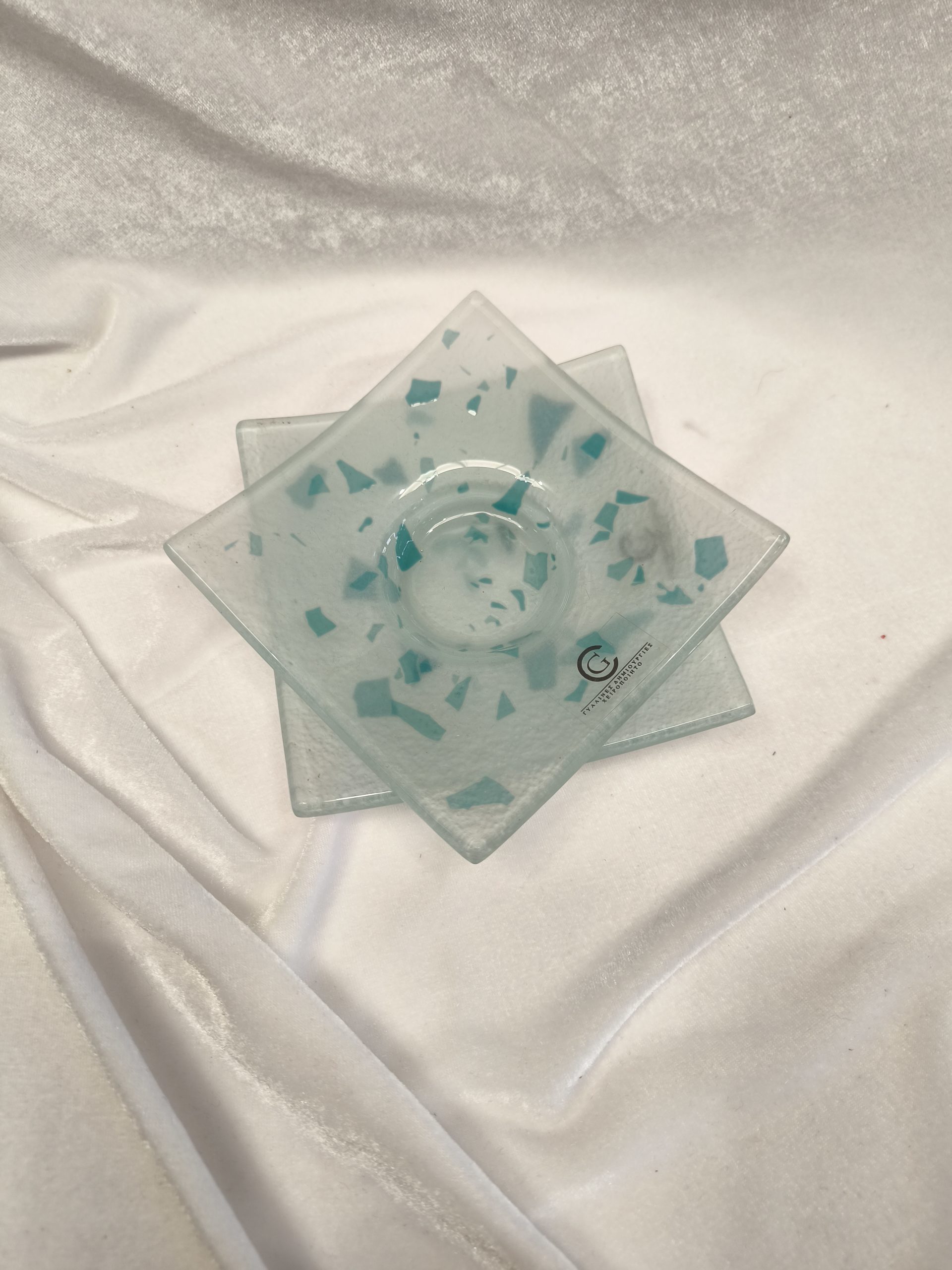 σταχτοδοχείο απο φυσητό γυαλί σιελ