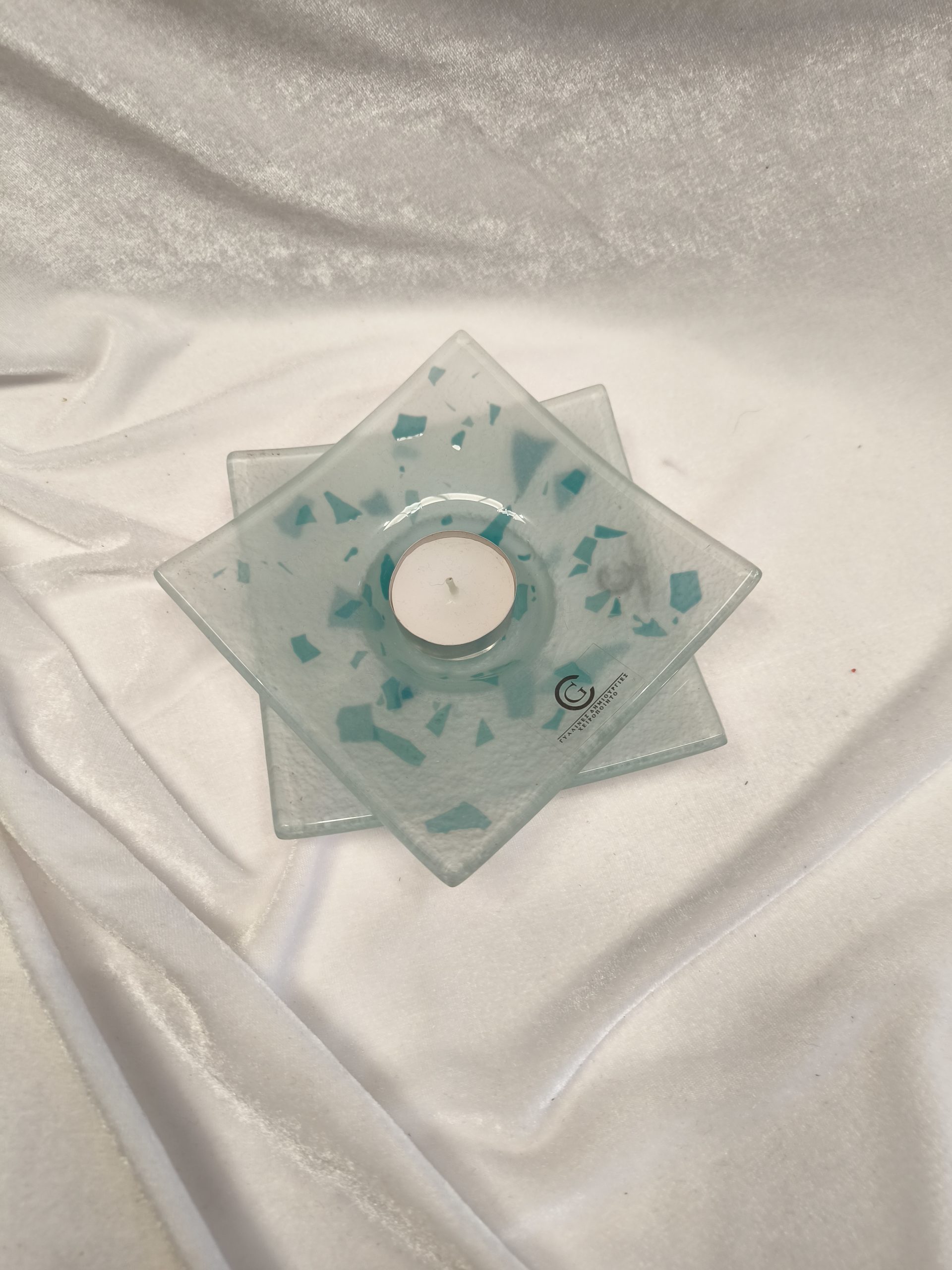 Σταχτοδοχείο από φυσητό γυαλί σιελ Σετ - Image 2