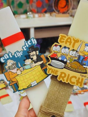 eat the rich2 Λαμπάδα Eat the Rich