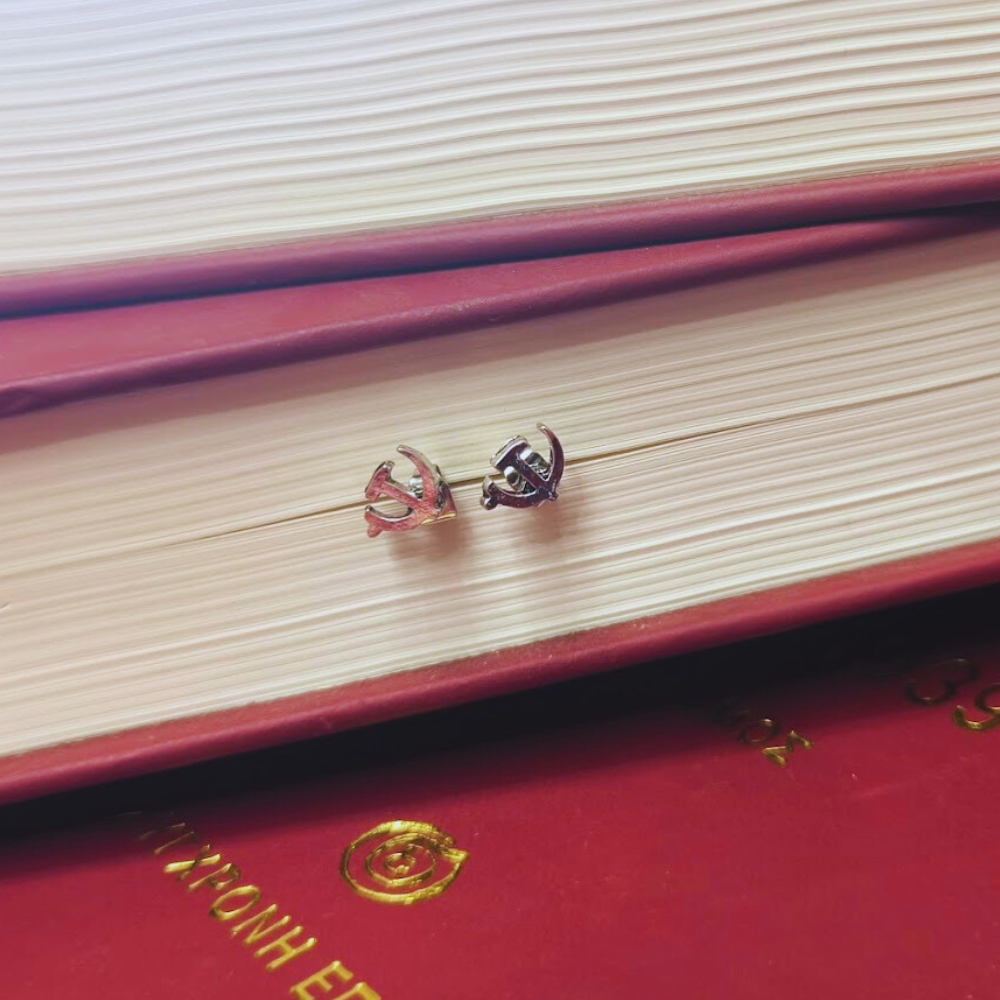 Σκουλαρίκια Σφυροδρέπανο Καρφάκια