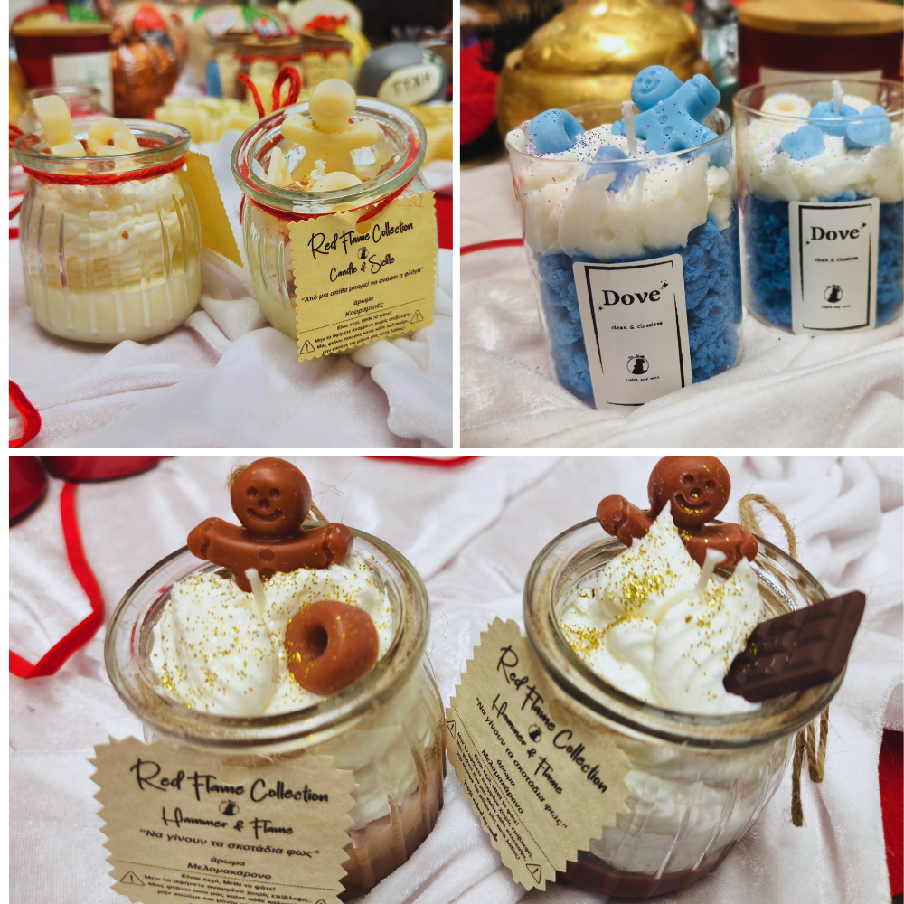 Κερί σόγιας γλυκό με σαντιγύ